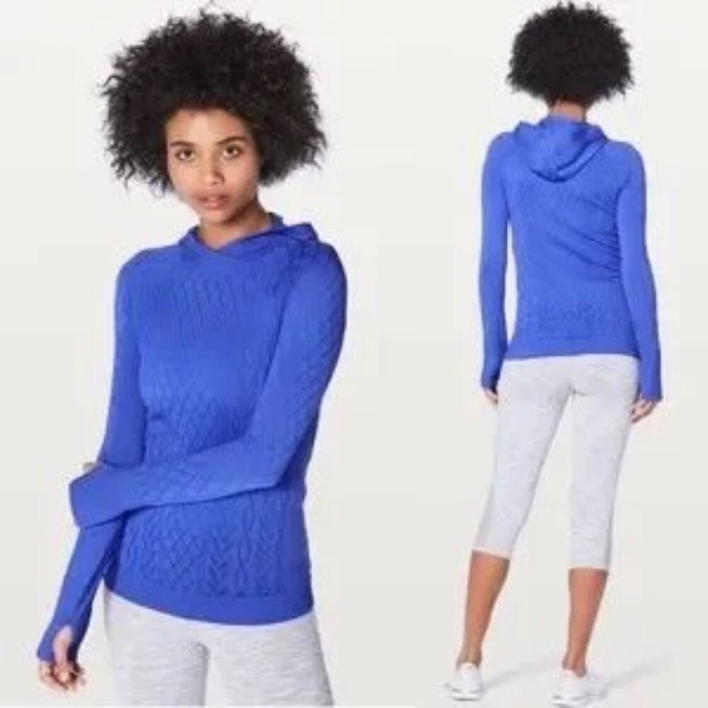 Lululemon Rest Less Hoodie Blazer Blue Size 2